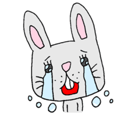 Negative rabbit Mary. sticker #1844091