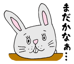 Negative rabbit Mary. sticker #1844094