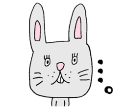 Negative rabbit Mary. sticker #1844096