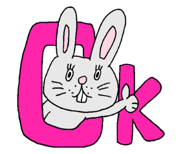 Negative rabbit Mary. sticker #1844099