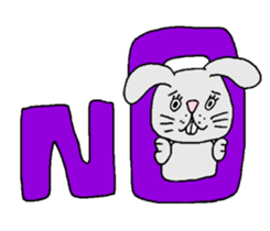 Negative rabbit Mary. sticker #1844100