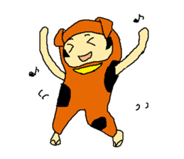 dog costume / INUYAMASAN sticker #1845146
