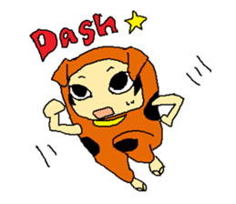 dog costume / INUYAMASAN sticker #1845147