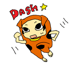 dog costume / INUYAMASAN sticker #1845147