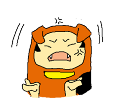 dog costume / INUYAMASAN sticker #1845157