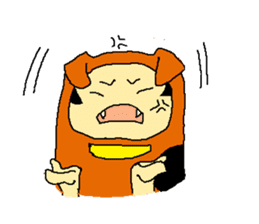 dog costume / INUYAMASAN sticker #1845157