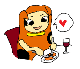 dog costume / INUYAMASAN sticker #1845161