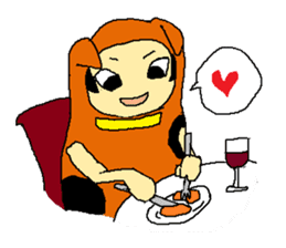 dog costume / INUYAMASAN sticker #1845161