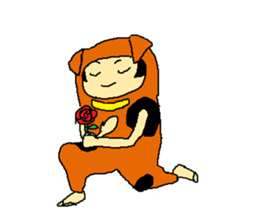 dog costume / INUYAMASAN sticker #1845168