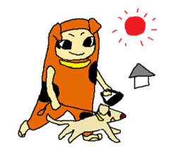 dog costume / INUYAMASAN sticker #1845169