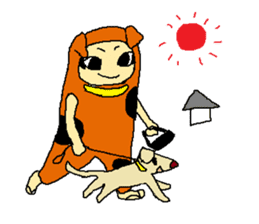 dog costume / INUYAMASAN sticker #1845169