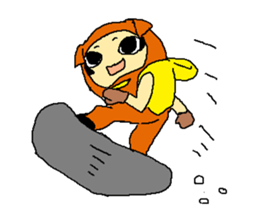 dog costume / INUYAMASAN sticker #1845175