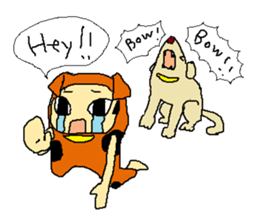 dog costume / INUYAMASAN sticker #1845177