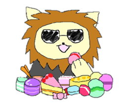 LION of sunglasses  and MOUSE sticker #1845325