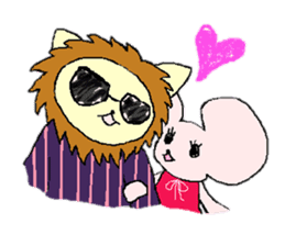 LION of sunglasses  and MOUSE sticker #1845330