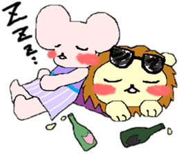 LION of sunglasses  and MOUSE sticker #1845331