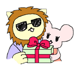 LION of sunglasses  and MOUSE sticker #1845333