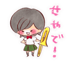 Brass Band Club -for swing girls- sticker #1845342