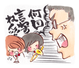 Brass Band Club -for swing girls- sticker #1845348