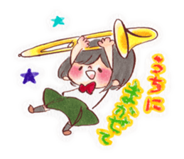 Brass Band Club -for swing girls- sticker #1845351