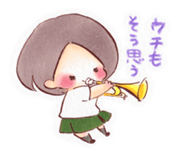 Brass Band Club -for swing girls- sticker #1845357