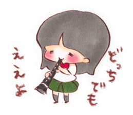 Brass Band Club -for swing girls- sticker #1845359