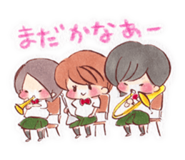 Brass Band Club -for swing girls- sticker #1845363