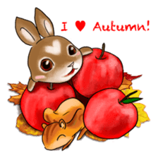 Autumn Animals sticker #1845952