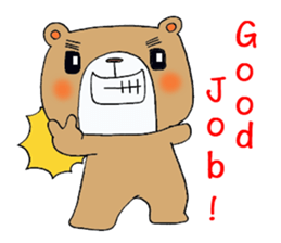 eyebrow-bear sticker #1846357