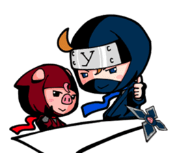 yai&boo ninja sticker #1846740