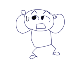 Cute and Simple Henoheno sticker #1846745