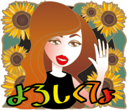 Sticker of the lady sticker #1847465