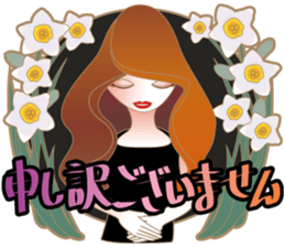 Sticker of the lady sticker #1847478