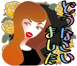 Sticker of the lady sticker #1847480