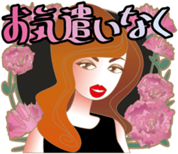 Sticker of the lady sticker #1847487