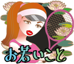 Sticker of the lady sticker #1847496