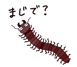 many insects words sticker #1847581