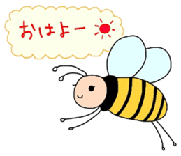 many insects words sticker #1847597