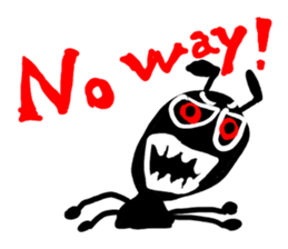 Cute ant boy. sticker #1847841