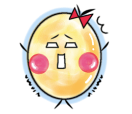Round egg sticker #1847863