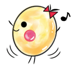 Round egg sticker #1847866