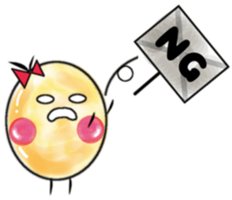 Round egg sticker #1847880