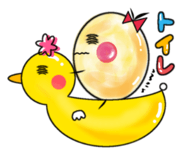 Round egg sticker #1847882