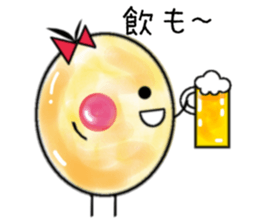 Round egg sticker #1847896