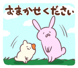 Polite life in the forest sticker #1848137