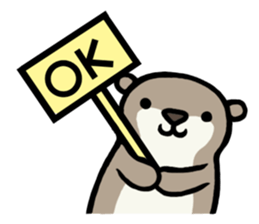 Loose otter and friends of the water sticker #1848785