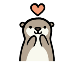 Loose otter and friends of the water sticker #1848792
