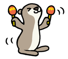 Loose otter and friends of the water sticker #1848819