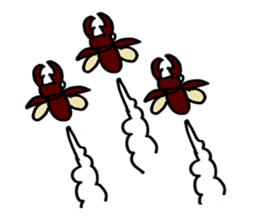 beetles and stag beetles sticker #1851677
