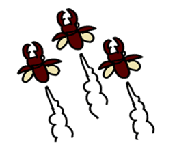 beetles and stag beetles sticker #1851677